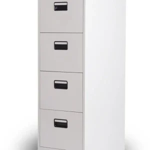 1-Key 4-Drawer Metallic Cabinet