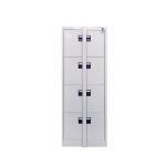 4-drawer metallic cabinet with a security bar