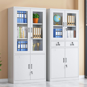 Half Glass Filing Cabinet