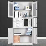 Office filing cabinet with safe