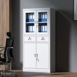 2-door steel lockable filing cabinet