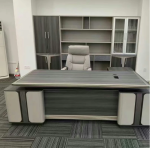 2.4M Executive Office Desk with LED Panel & Premium Finish