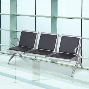 3-link heavyduty padded waiting bench