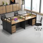 4-way modular office workstation