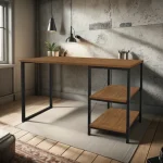 Metallic Frame Computer Desk