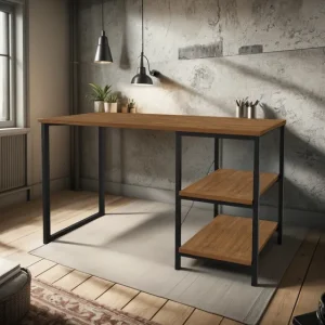 Metallic Frame Computer Desk