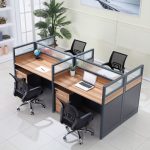 4-seater modular office workstation