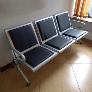 3-Link Heavy padded office visitor's bench