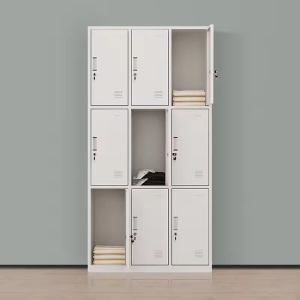 9-Locker Storage Cabinet