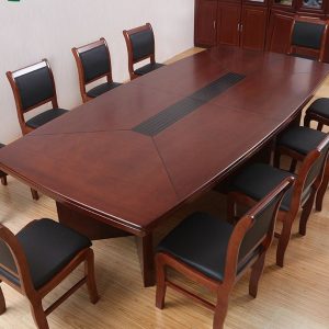 8-seater mahogany conference table