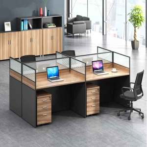 4-way modular office workstation