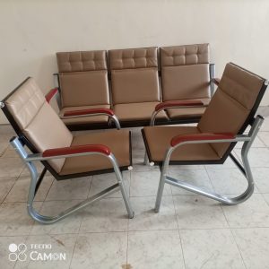 5 seater Waiting Lobby Sofa Brown