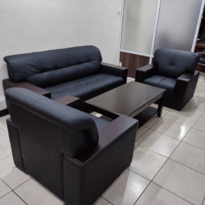 5 Seater Executive Sofa with Mahogany armrest